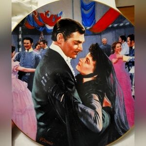 "THE WALTZ" GONE WITH THE WIND COLLECTIBLE PLATE, THE PASSIONS OF SCARLET O'HARA